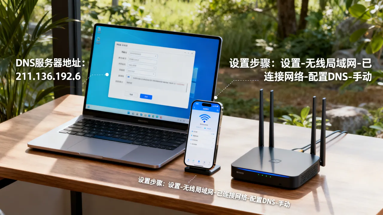 中国移动宽带各地DNS服务器地址是多少，怎么设置？