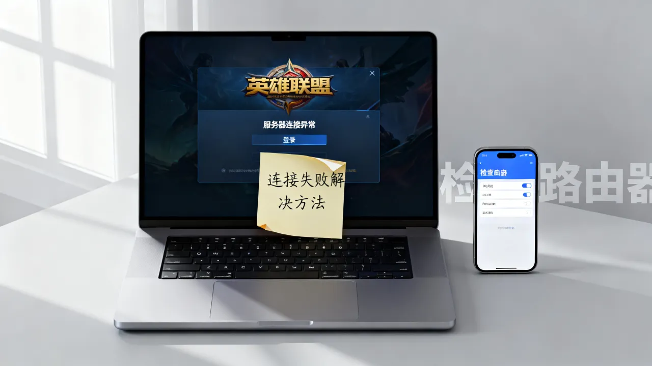 为什么英雄联盟总提示服务器连接异常，LOL连接失败怎么解决