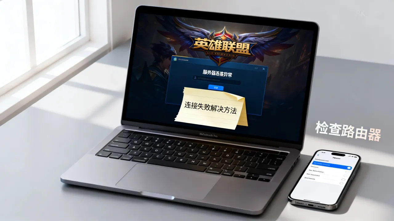 为什么英雄联盟总提示服务器连接异常，LOL连接失败怎么解决