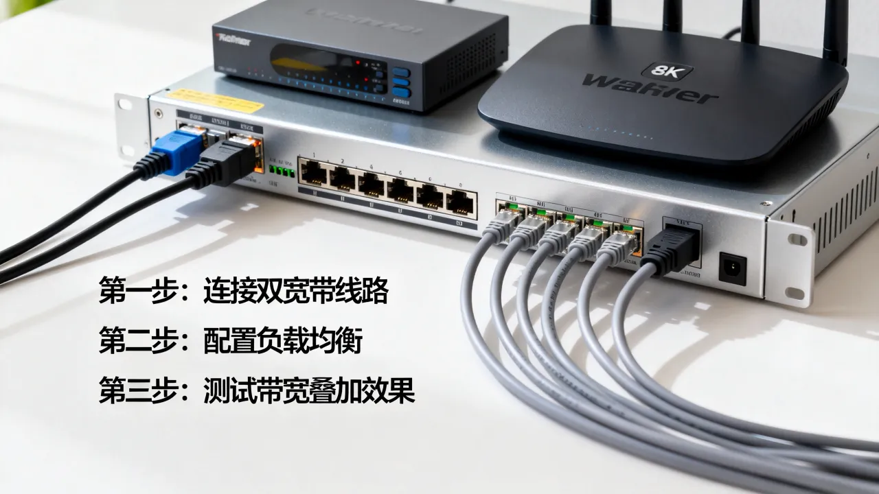 无盘服务器双宽带怎么分配？双宽带叠加设置方法