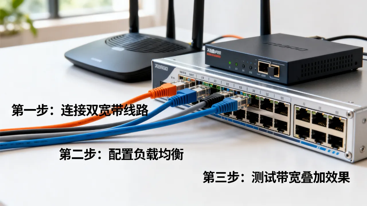 无盘服务器双宽带怎么分配？双宽带叠加设置方法