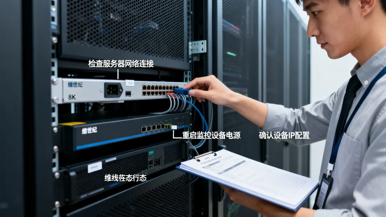 中维世纪服务器中断怎么恢复正常，监控设备离线连接解决