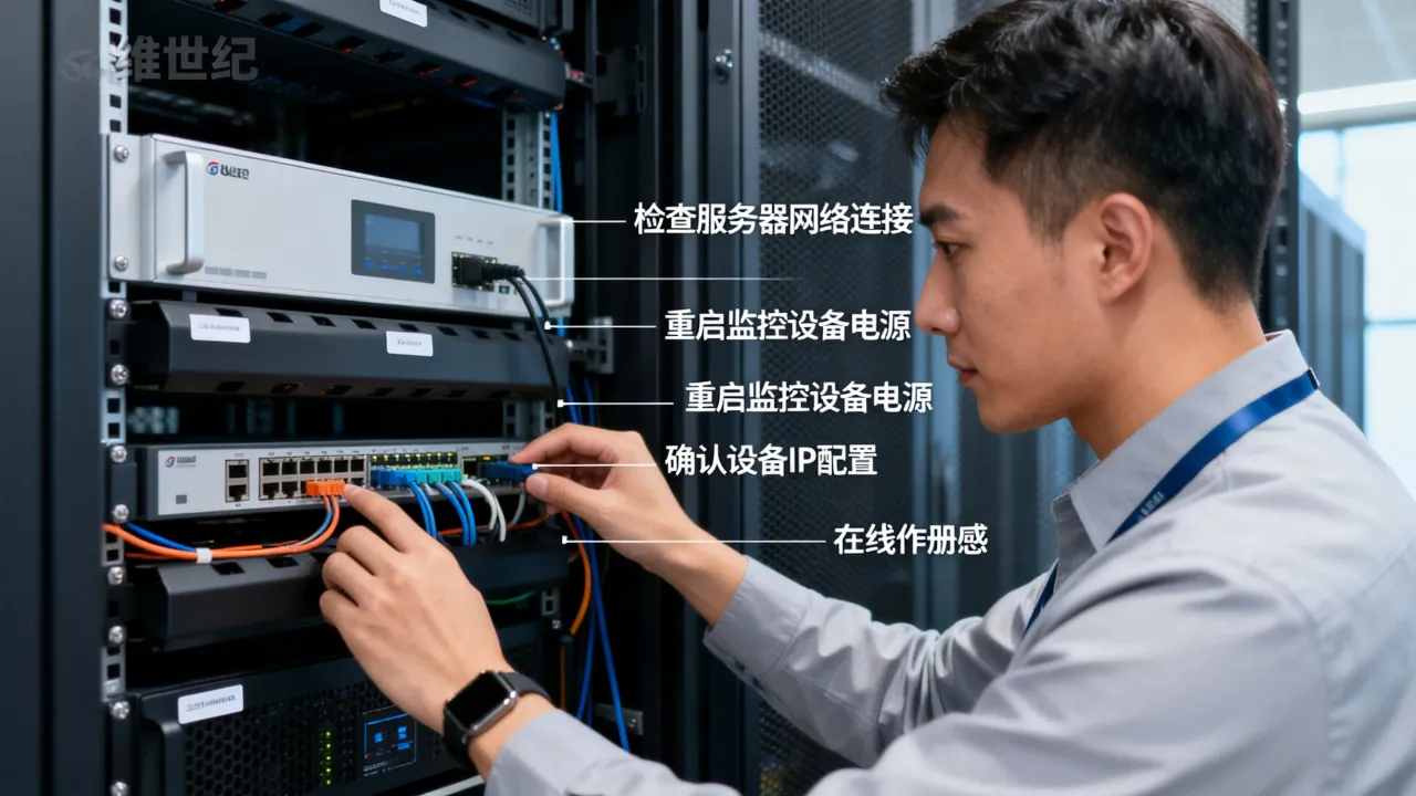 中维世纪服务器中断怎么恢复正常，监控设备离线连接解决