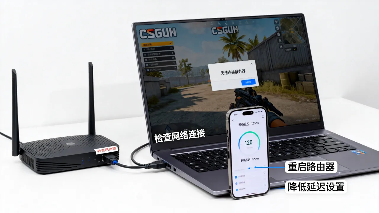 csgo为什么老是无法与服务器连接,连接超时网络延迟高如何解决