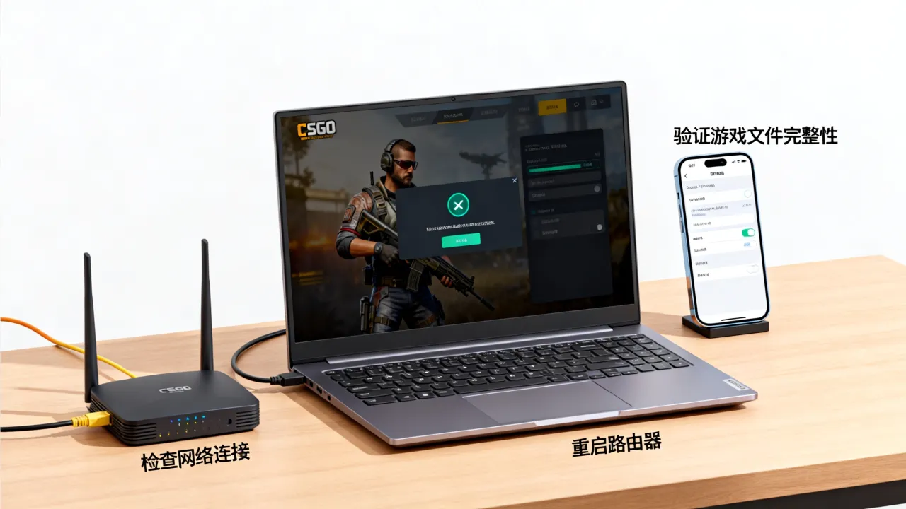 为什么csgo连接不到任意官方服务器，进不去游戏如何解决？