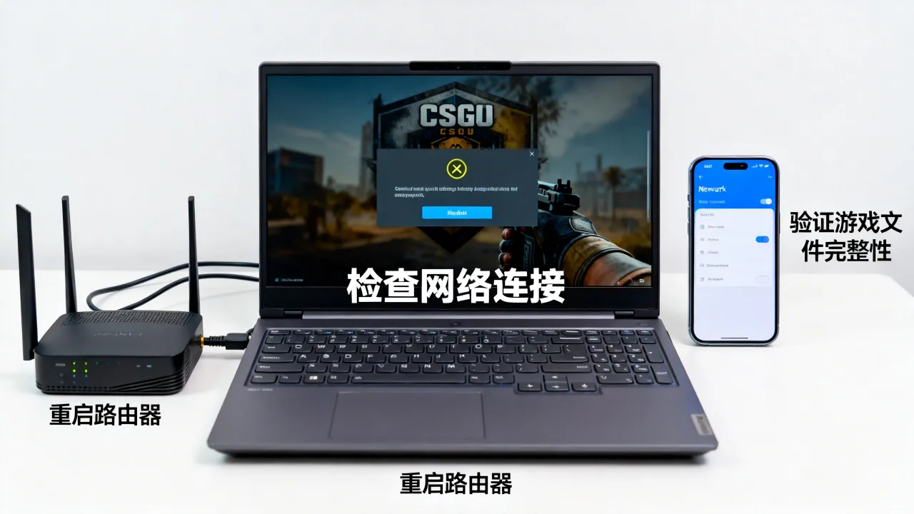 为什么csgo连接不到任意官方服务器，进不去游戏如何解决？
