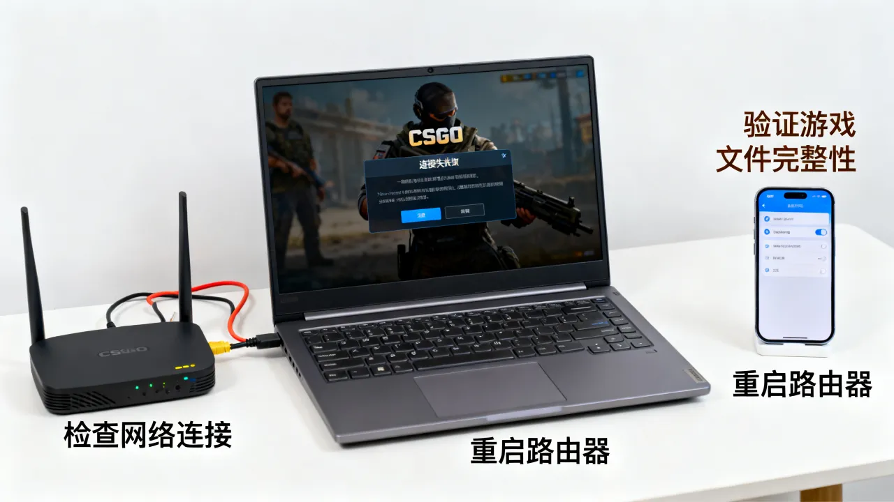 为什么csgo连接不到任意官方服务器，进不去游戏如何解决？