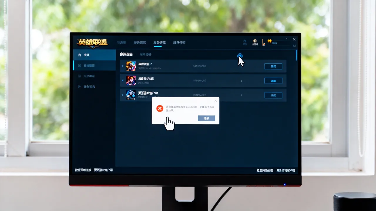 为什么lol选择服务器后就闪退，英雄联盟点击服务器闪退怎么办