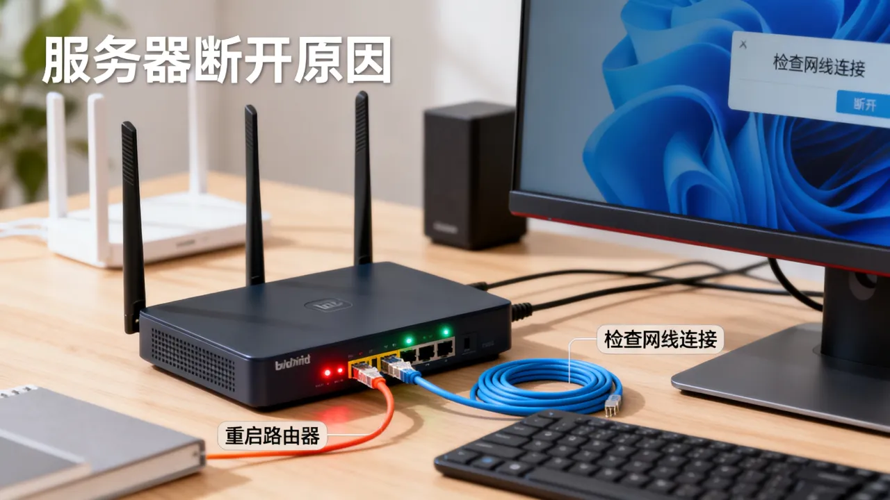 宽带服务器断开是什么原因，宽带连接经常断开怎么解决？