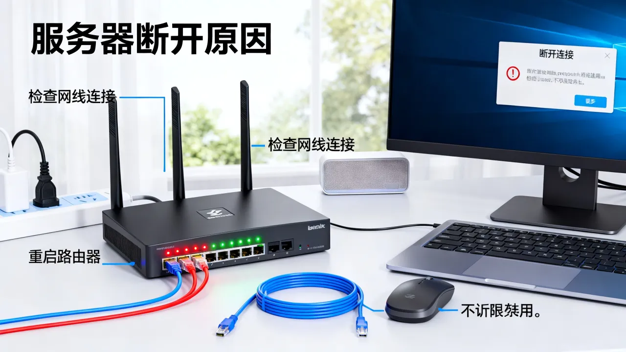 宽带服务器断开是什么原因，宽带连接经常断开怎么解决？