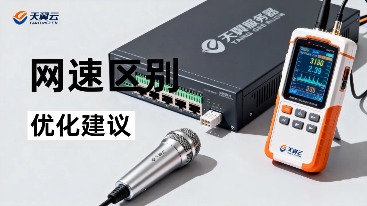天翼云服务器网速有什么区别？天翼云服务器网速慢怎么办？