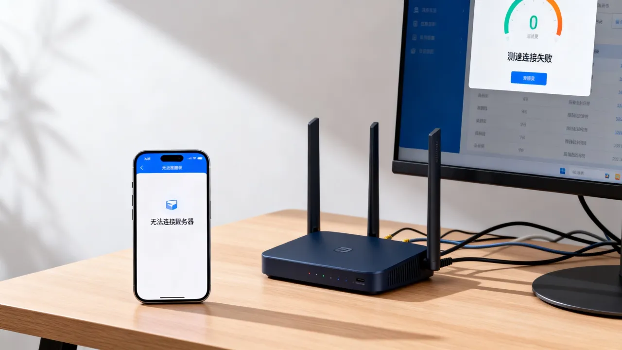 speedtest为什么无法连接服务器，测速连接失败是什么原因
