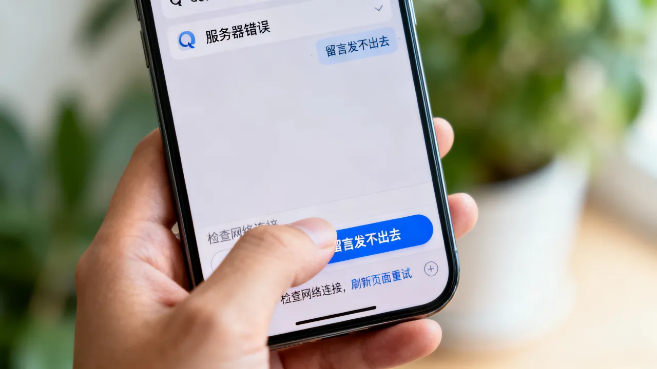 qq空间留言为什么服务器错误，留言发不出去怎么办