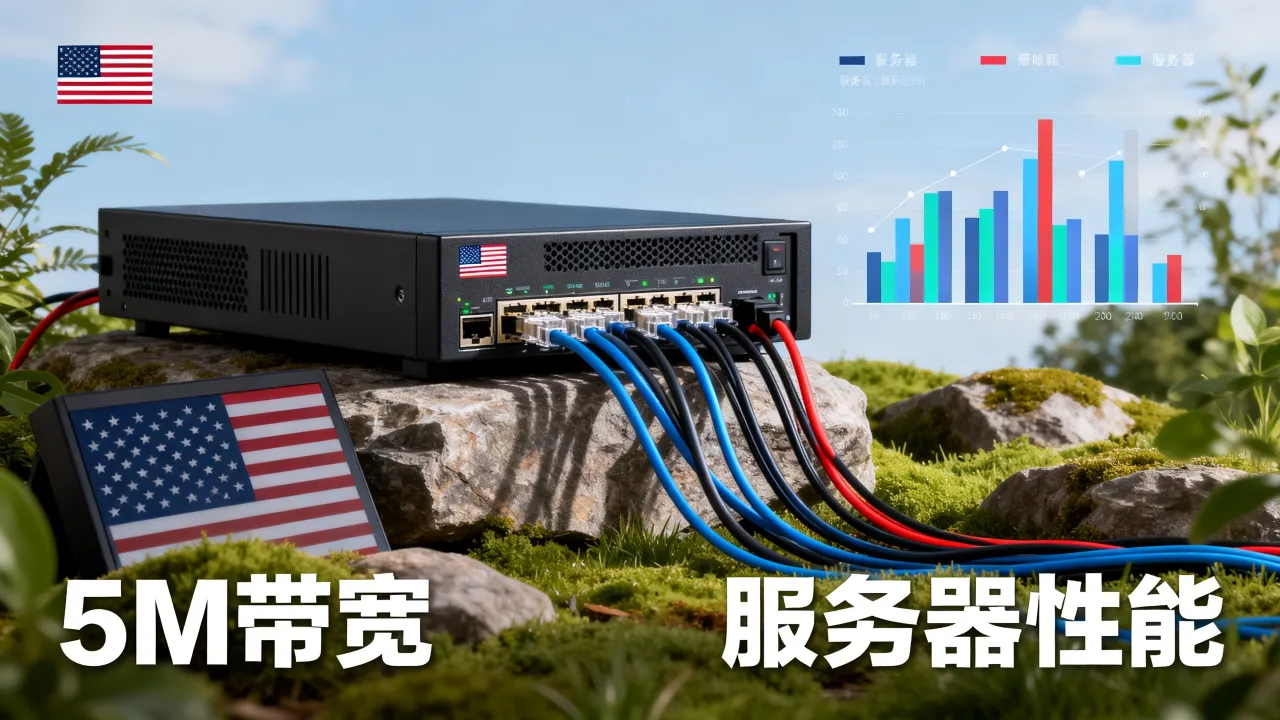 美国服务器5m宽带够不够用，美国服务器5M带宽能带多少网站？
