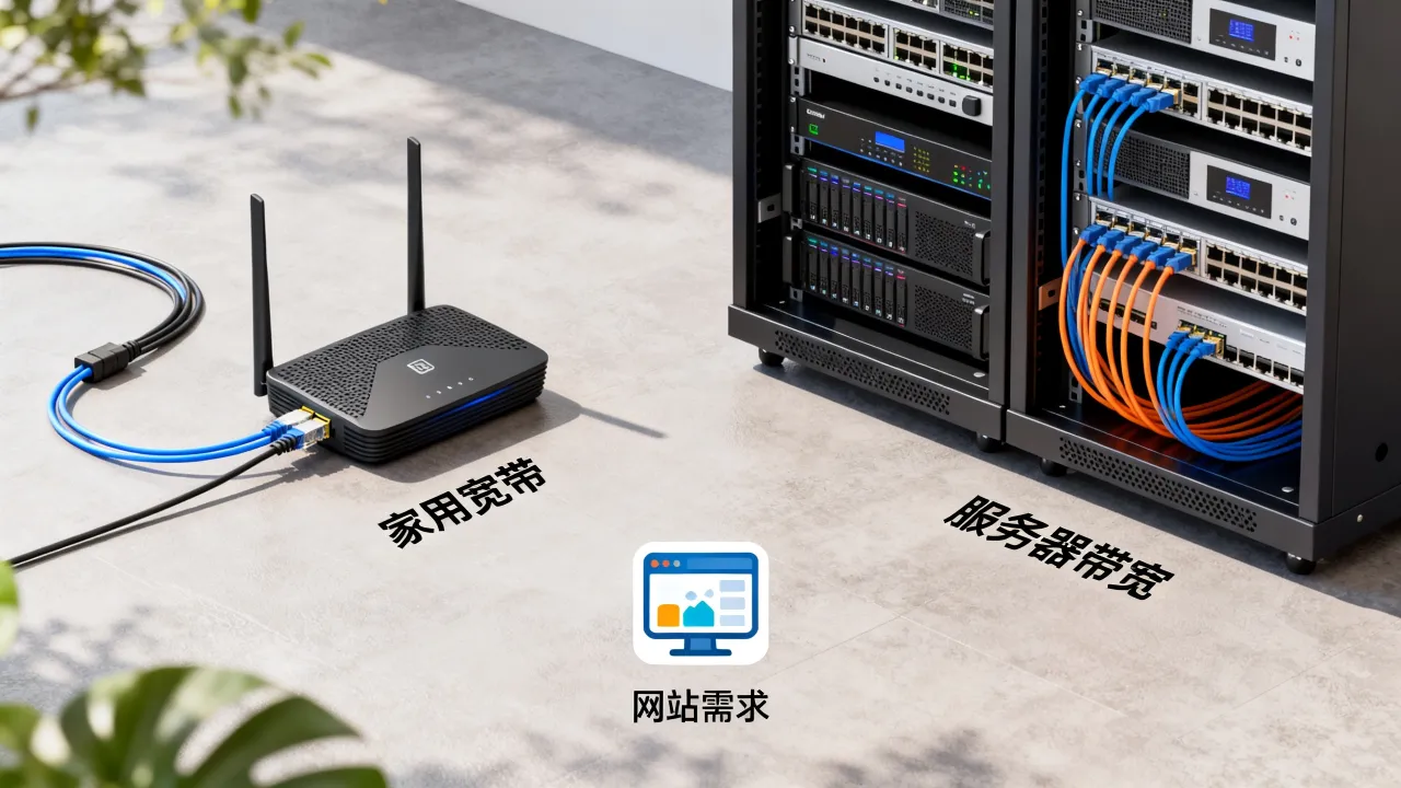 家用宽带和服务器带宽有什么区别,哪个更适合网站? 家用宽带和服务器带宽有什么区别,哪个更适合网站?