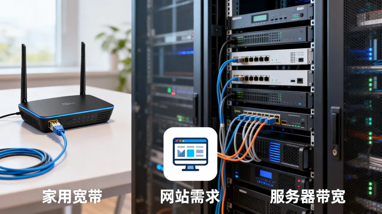 家用宽带和服务器带宽有什么区别,哪个更适合网站? 家用宽带和服务器带宽有什么区别,哪个更适合网站?