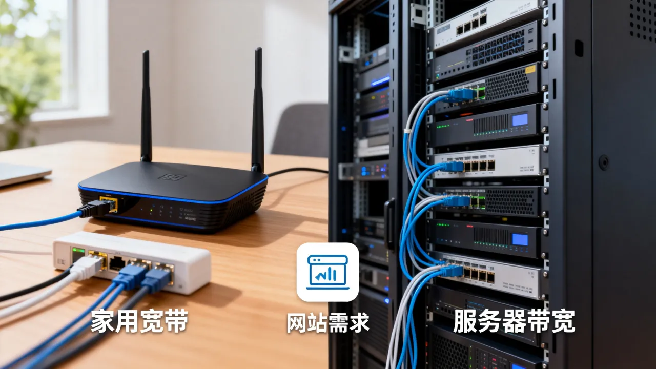 家用宽带和服务器带宽有什么区别,哪个更适合网站? 家用宽带和服务器带宽有什么区别,哪个更适合网站?