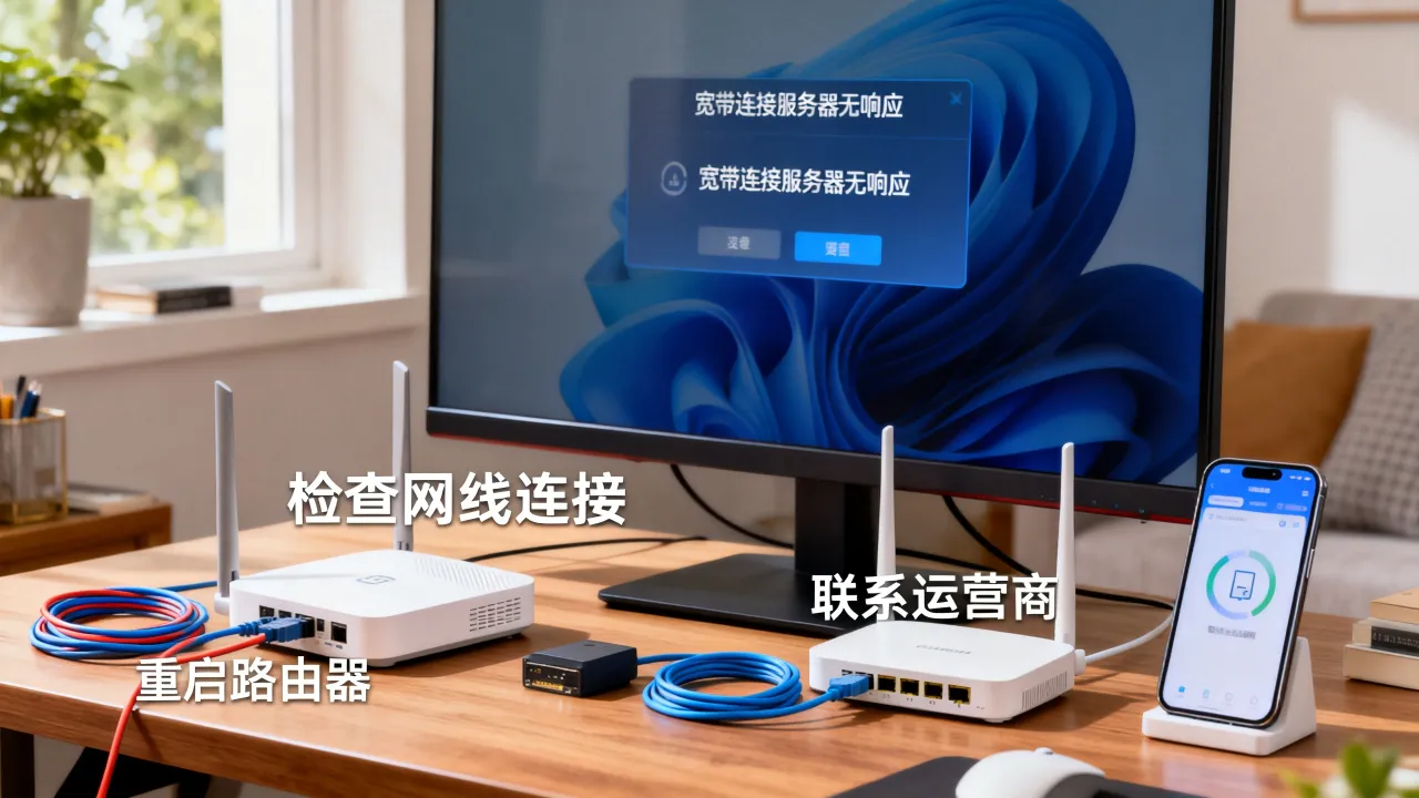 宽带连接服务器无响应怎么办,宽带连接服务器无响应是什么原因? 宽带连接服务器无响应怎么办,宽带连接服务器无响应是什么原因?