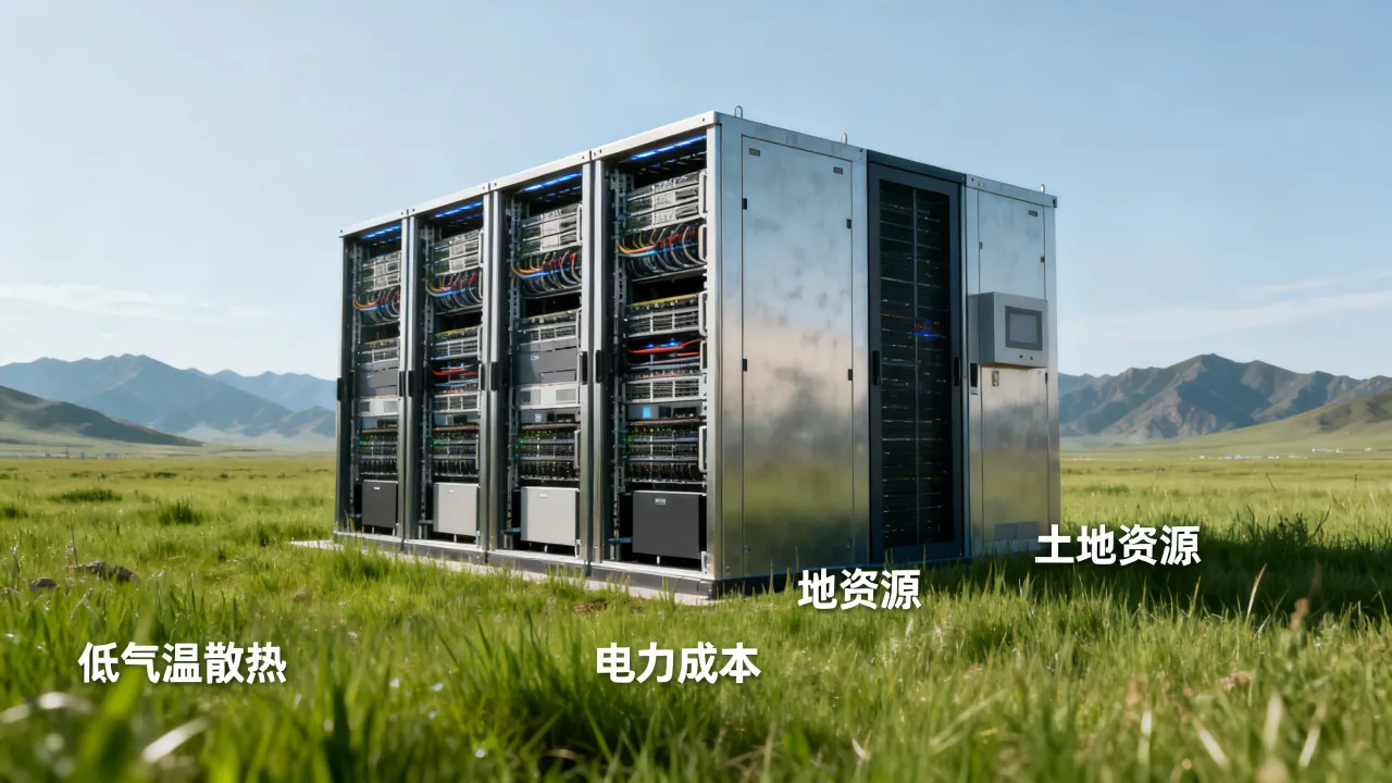 服务器为什么在内蒙，建在草原有什么优势