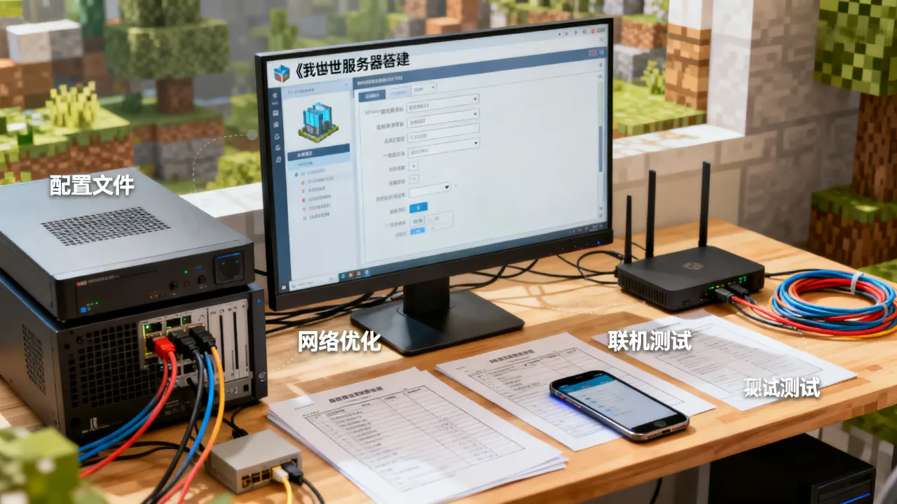 我的世界服务器怎么搭建不卡，开服联机优化教程