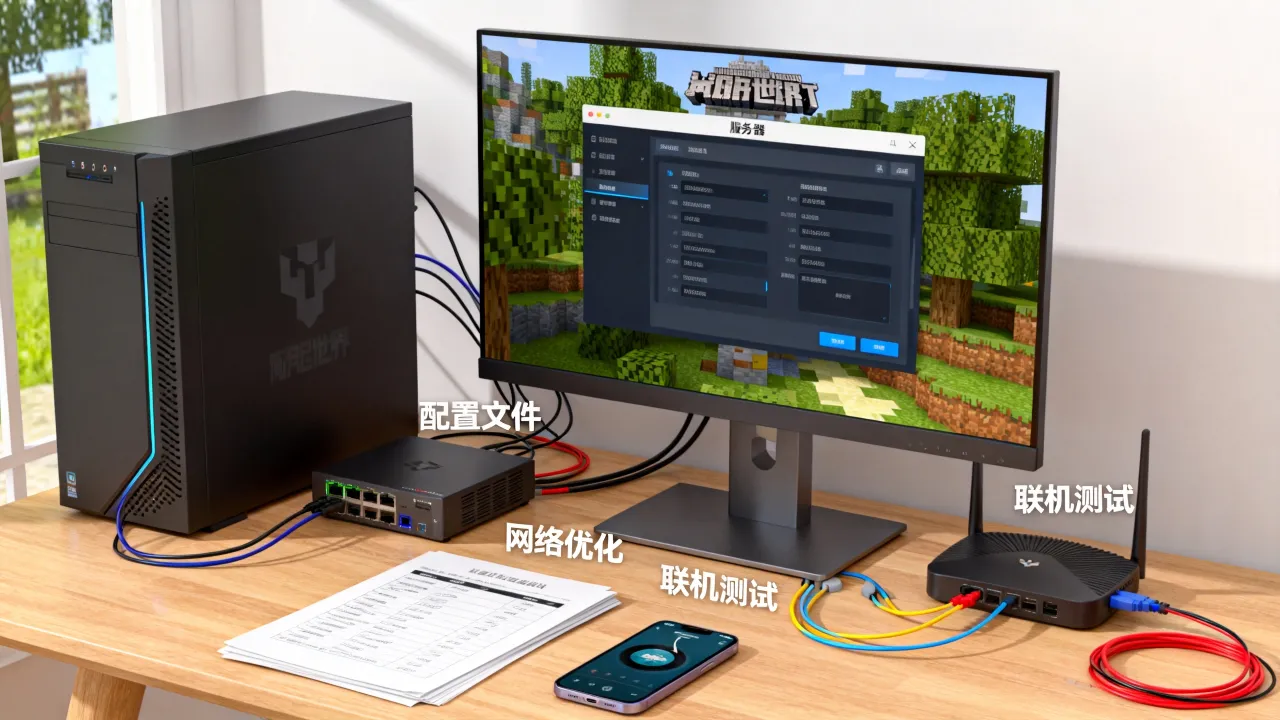 我的世界服务器怎么搭建不卡，开服联机优化教程