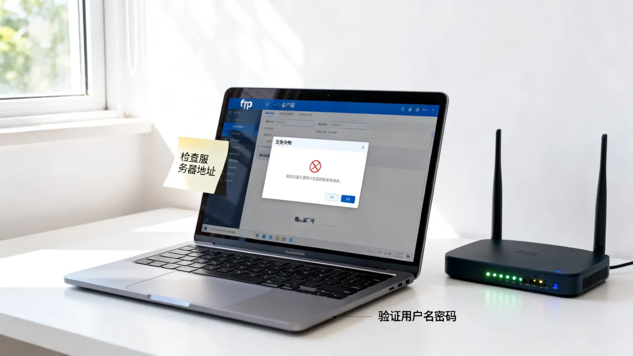 创建完ftp为什么无法与服务器连接，ftp连不上服务器怎么解决