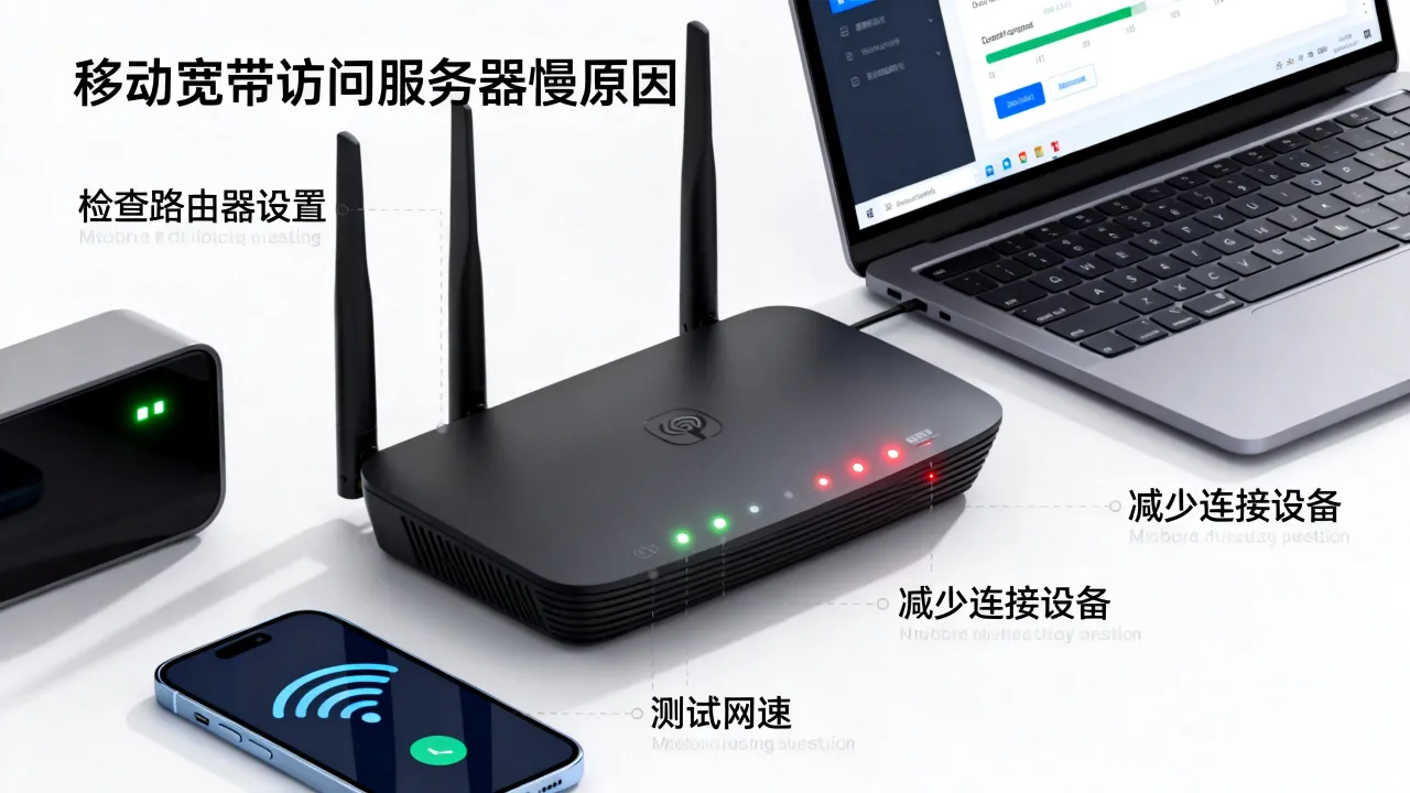 移动宽带访问服务器为什么这么慢？移动宽带网速慢怎么解决