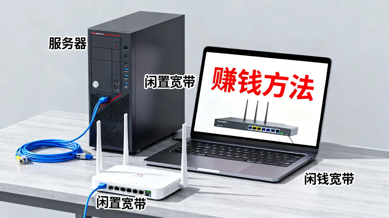 服务器宽带赚钱是真的吗？闲置宽带赚钱方法有哪些