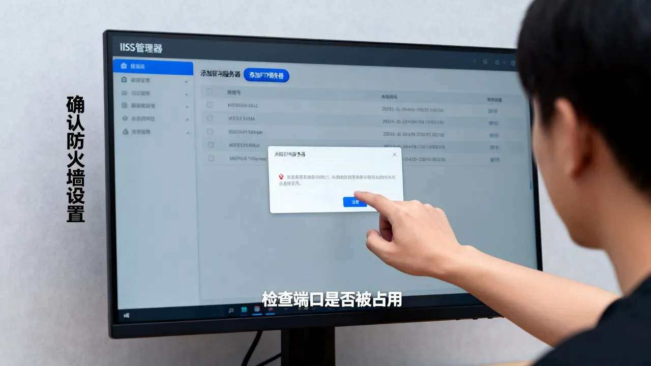 IIS为什么不能添加FTP服务器？如何解决添加失败问题