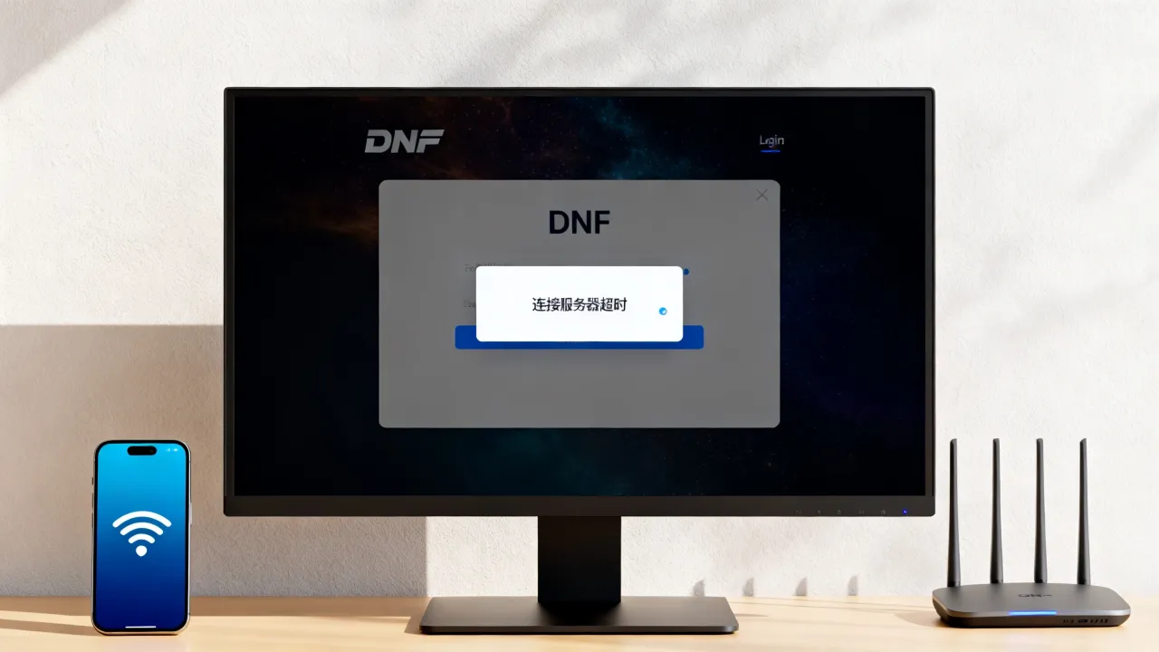 为什么dnf登陆总是连接服务器，dnf连接服务器超时怎么解决