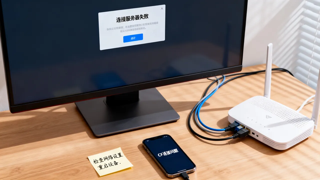 CF为什么一直显示连接服务器失败怎么回事,连接失败怎么解决