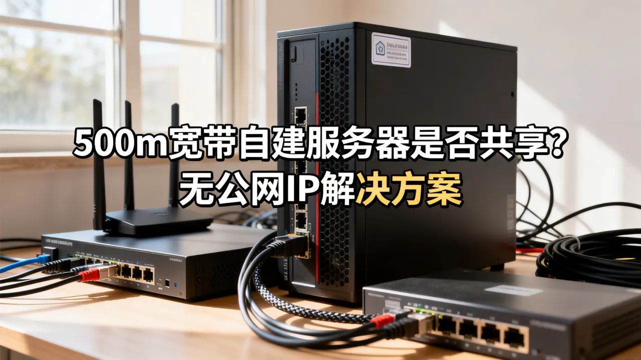 500m宽带自建服务器是共享的吗，没有公网IP怎么办？