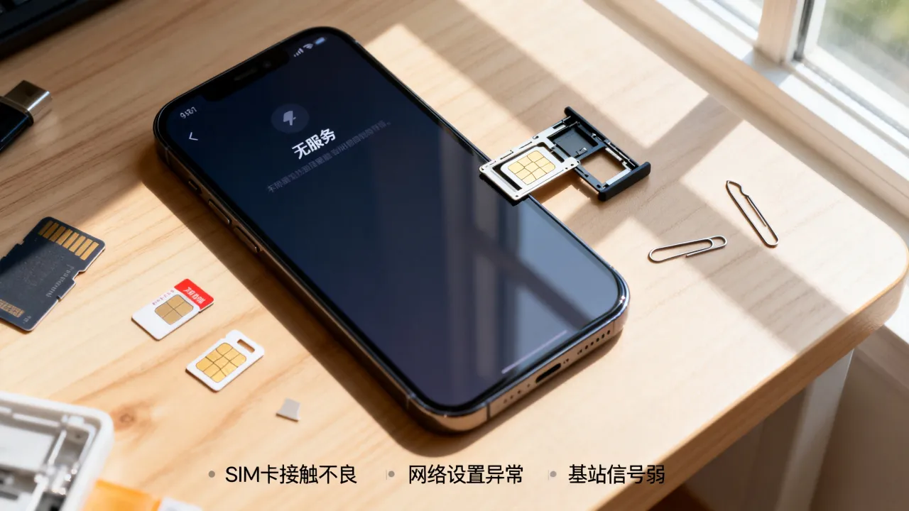 有sim卡为什么一直无服务器，手机有卡却无服务器怎么回事