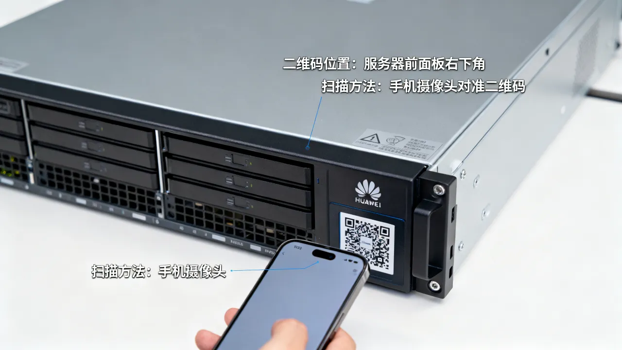 华为服务器二维码在哪看？怎么扫描识别
