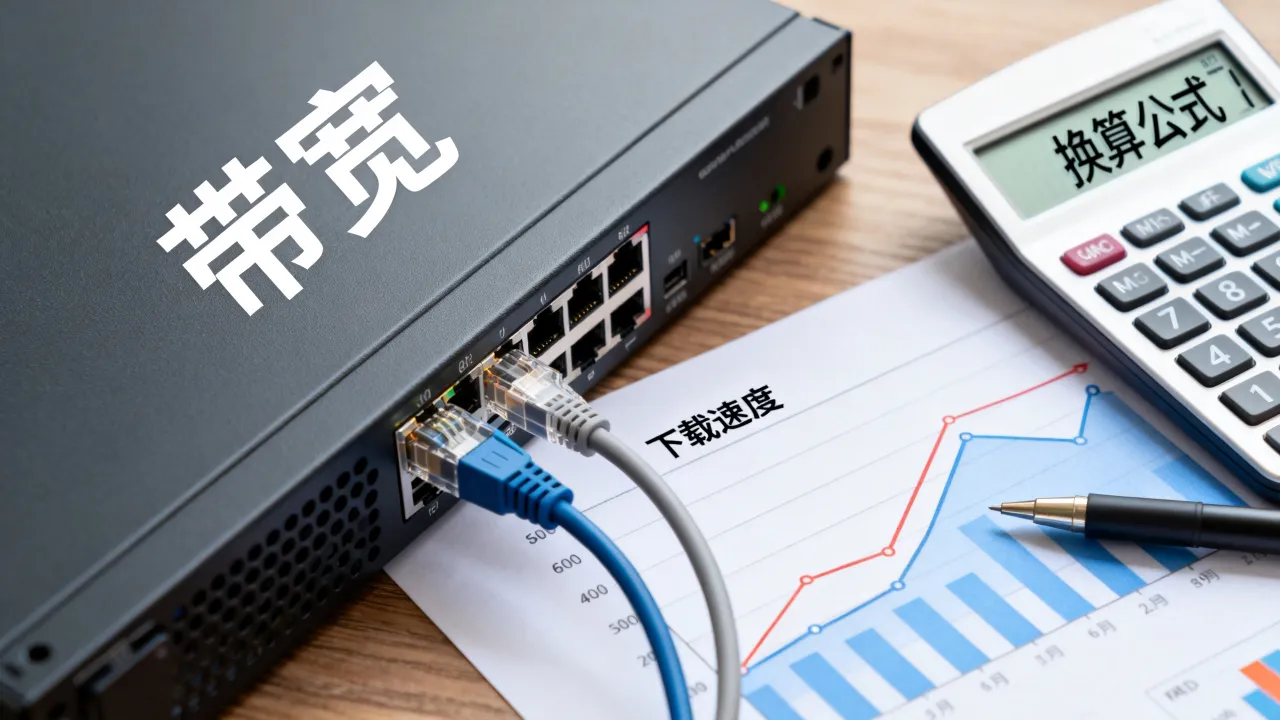 服务器的网速怎么计算，带宽和下载速度换算方法是什么