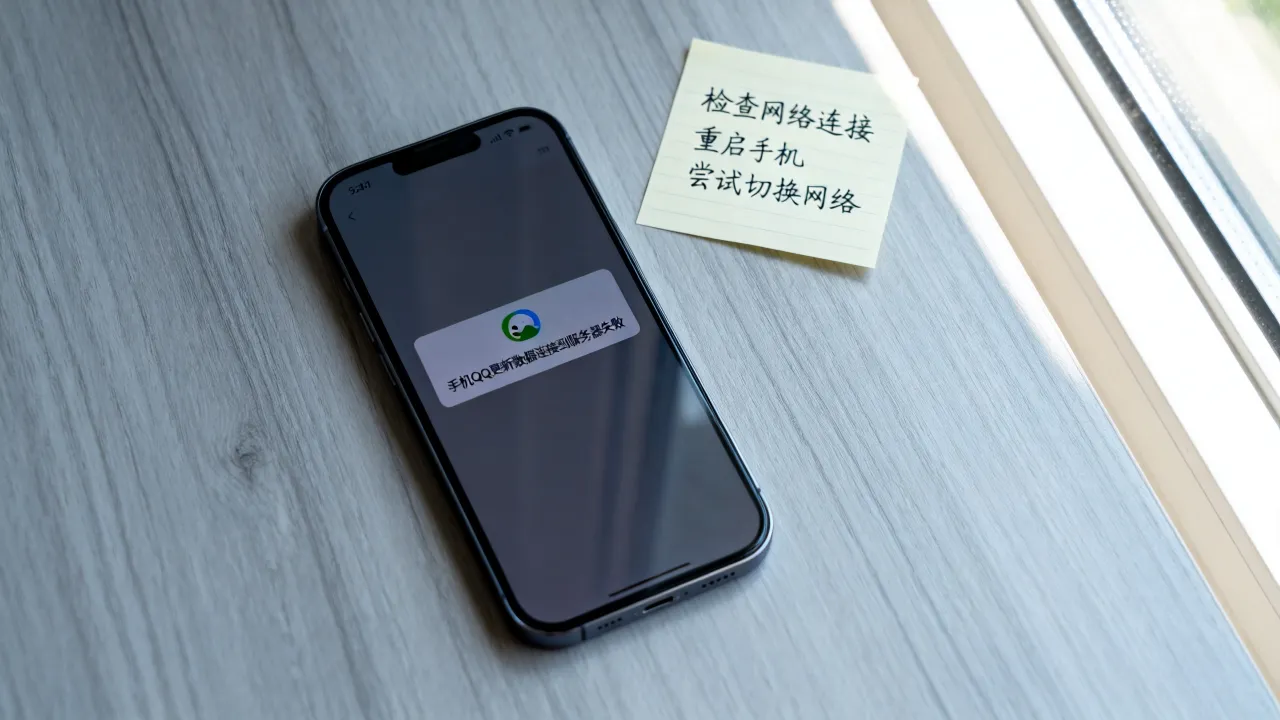 手机QQ为什么更新数据连接到服务器，更新数据连接失败怎么办。