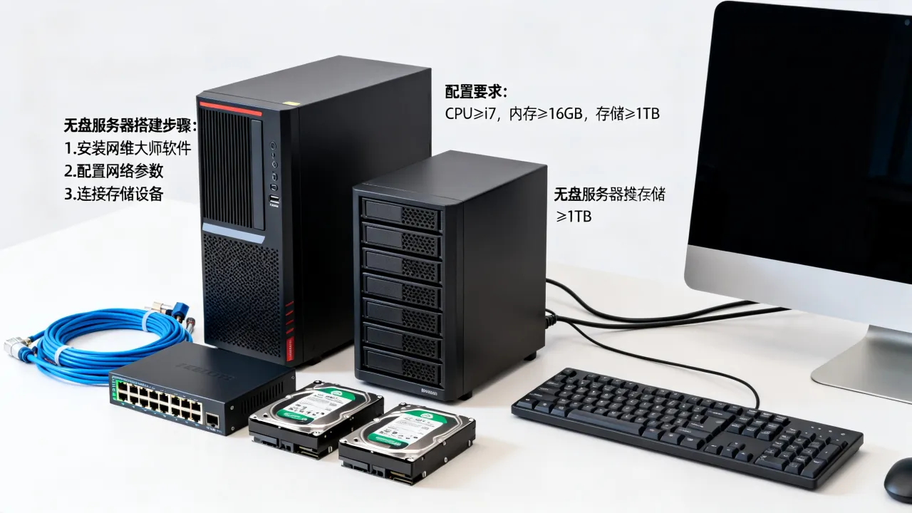 网维大师无盘服务器怎么搭建，网维大师无盘服务器配置要求有哪些