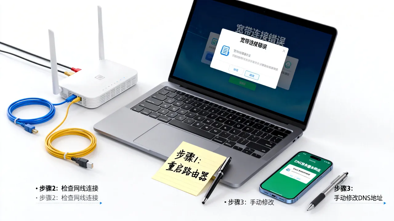 宽带连接错误dns服务器未响应怎么办，dns未响应怎么修复