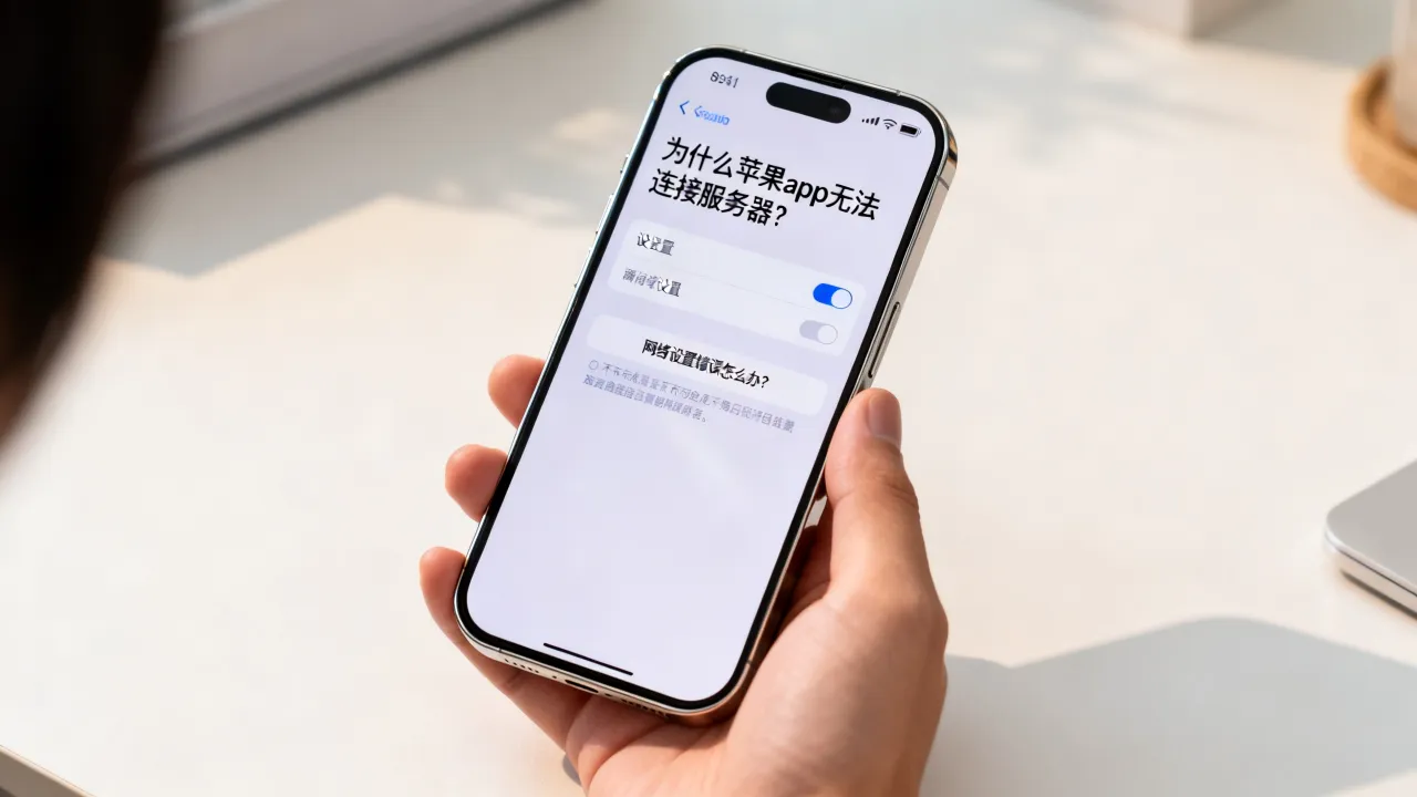 为什么苹果app无法连接服务器？网络设置错误怎么办，长尾疑问词