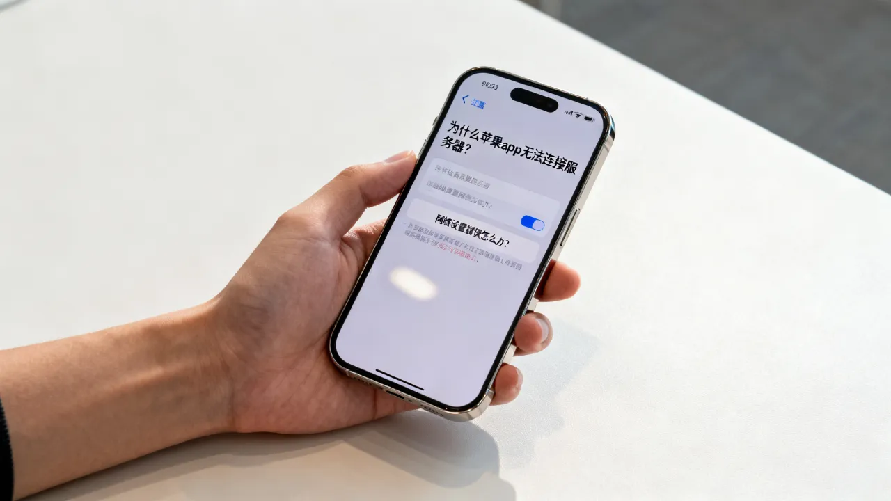 为什么苹果app无法连接服务器？网络设置错误怎么办，长尾疑问词