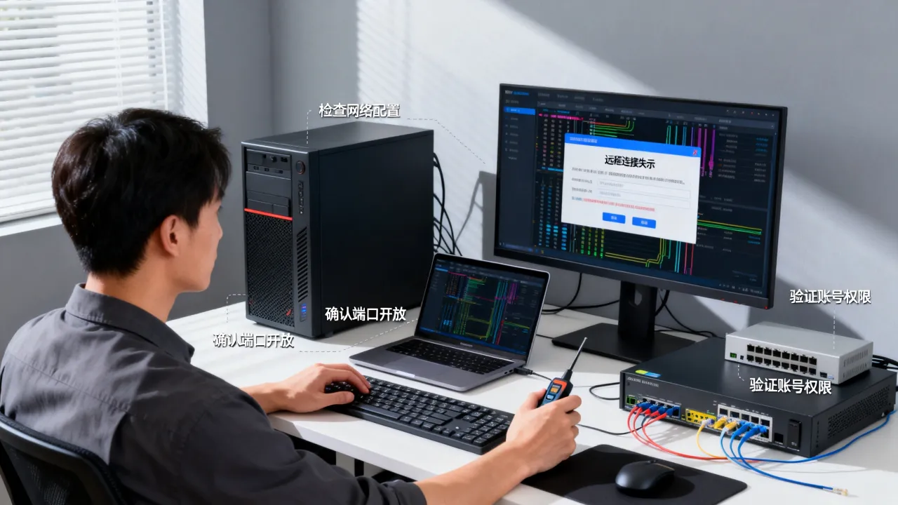 运维服务器直连进不去怎么办？服务器远程连接失败原因