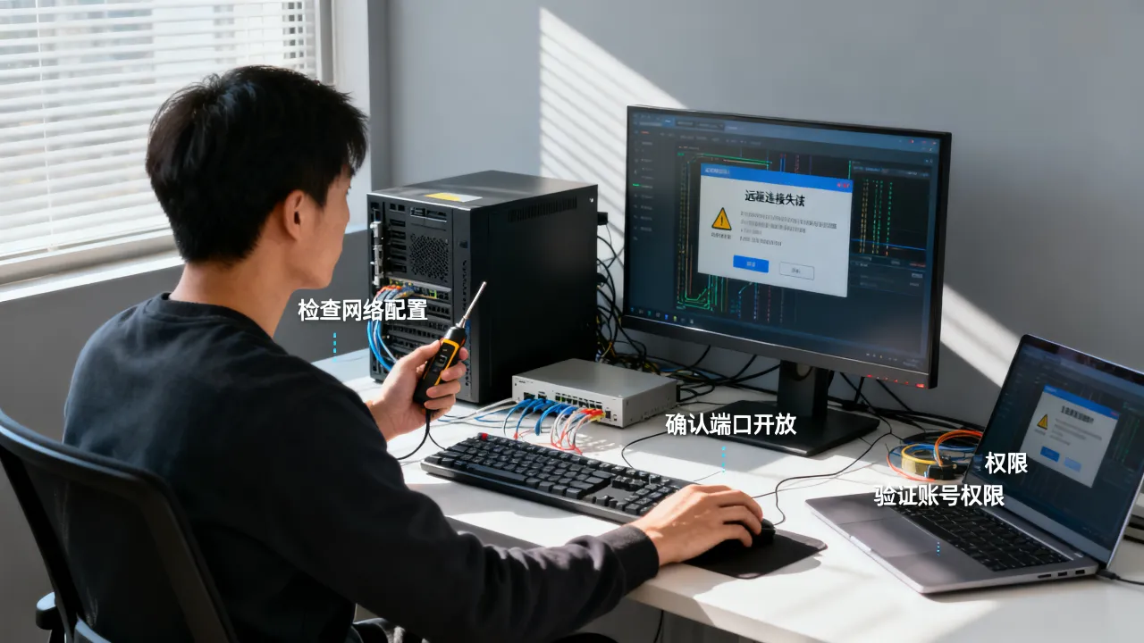 运维服务器直连进不去怎么办？服务器远程连接失败原因