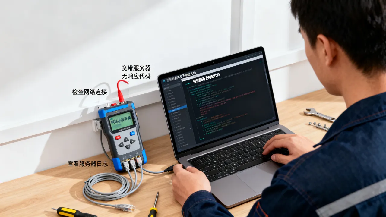 宽带服务器无响应代码是什么原因，怎么排查修复