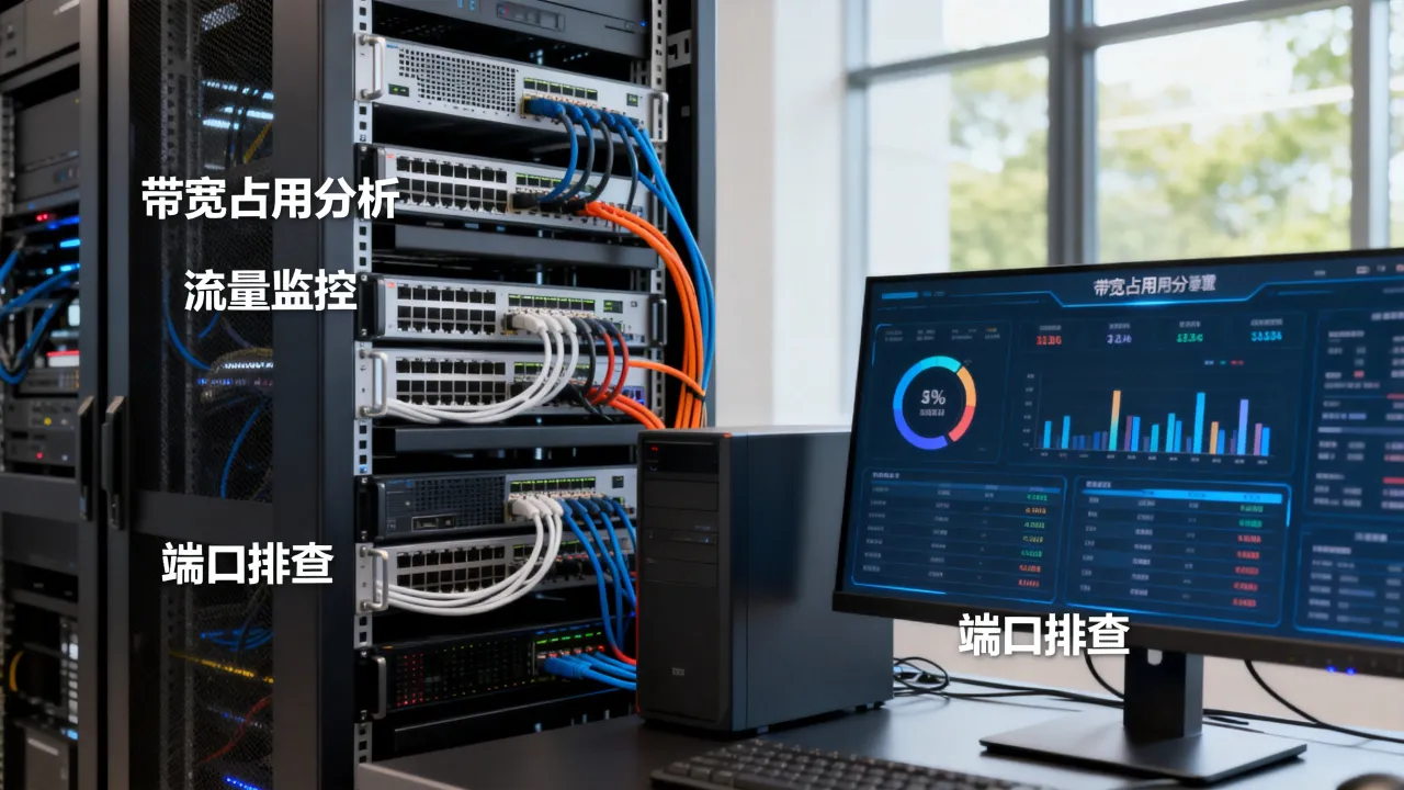 不同服务器宽带占用怎么解决，服务器带宽被占满如何排查