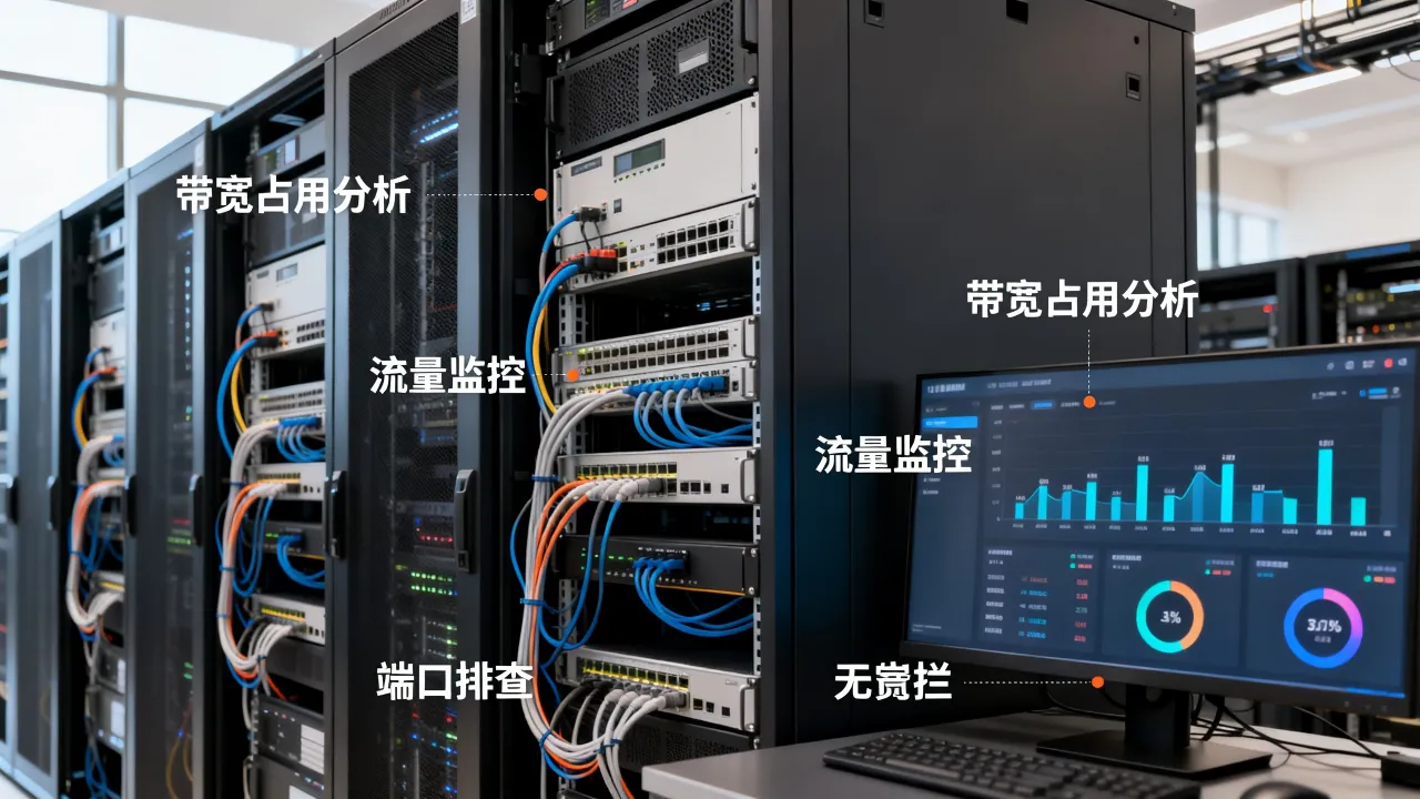 不同服务器宽带占用怎么解决，服务器带宽被占满如何排查