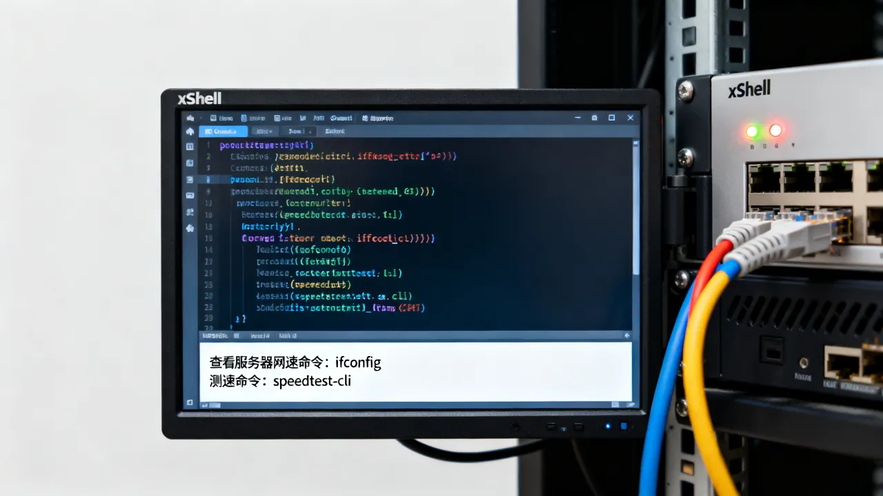 xshell怎么查看服务器网速？网速慢如何测速
