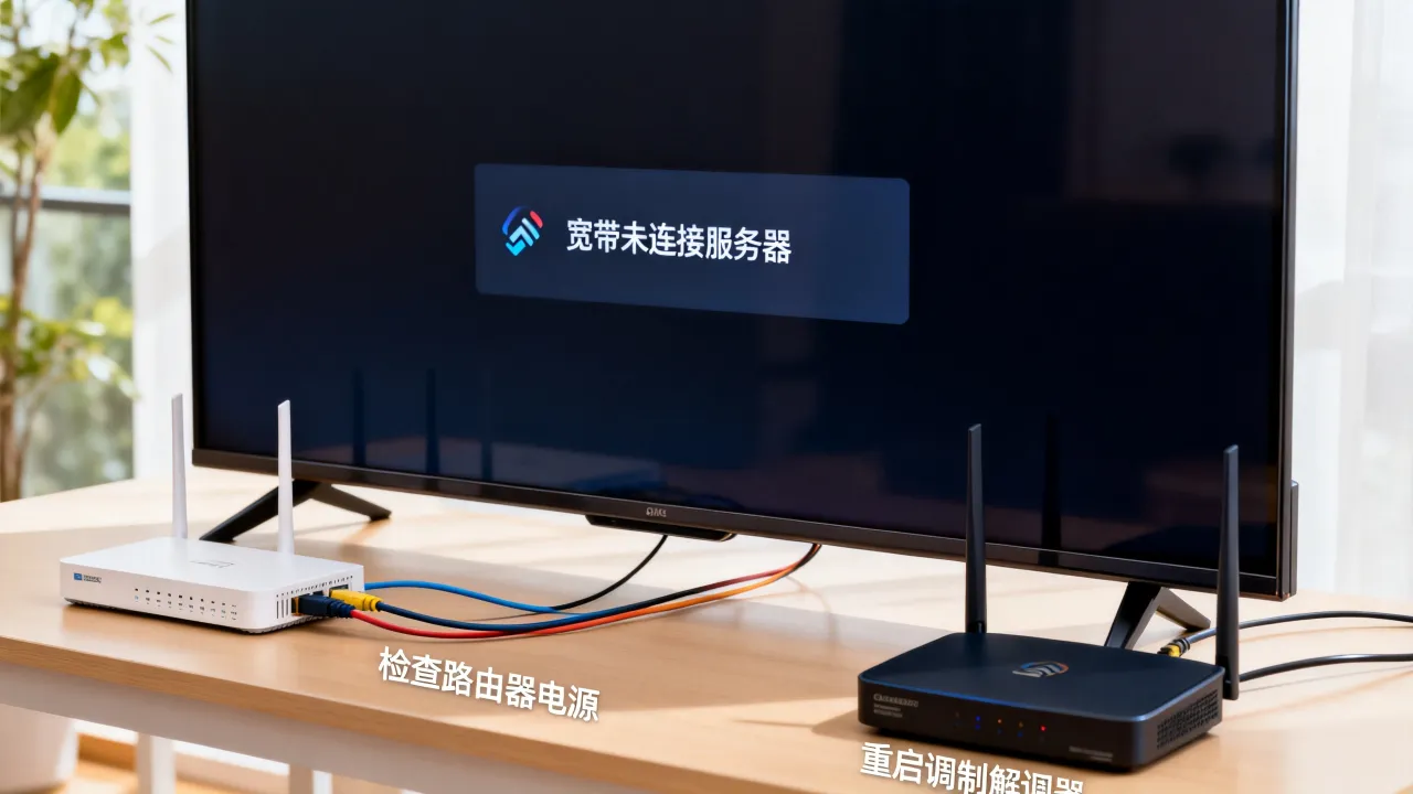 电视宽带未连接服务器怎么办？电视宽带未连接服务器怎么解决？