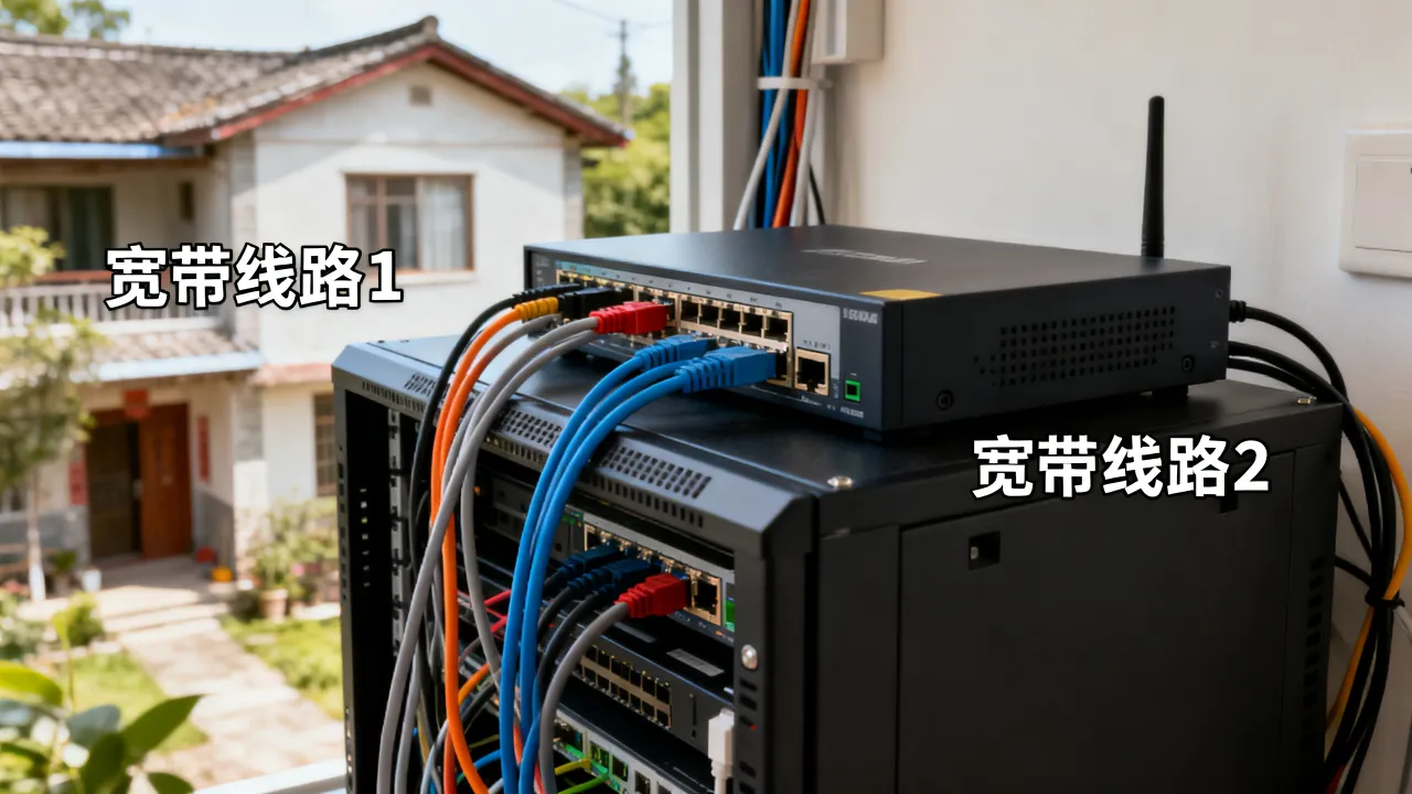 民房服务器多条宽带怎么设置，宽带叠加有什么用？