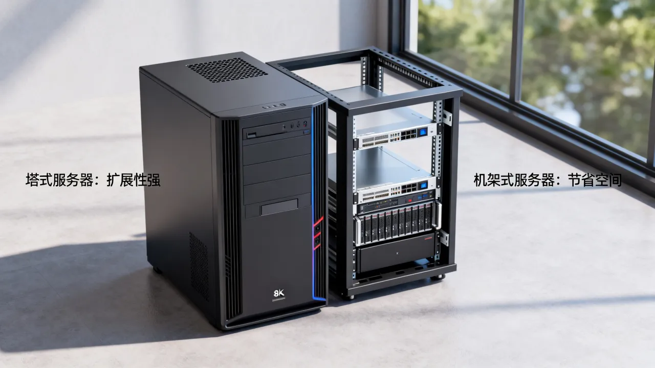 为什么买塔式服务器，塔式服务器和机架式服务器区别