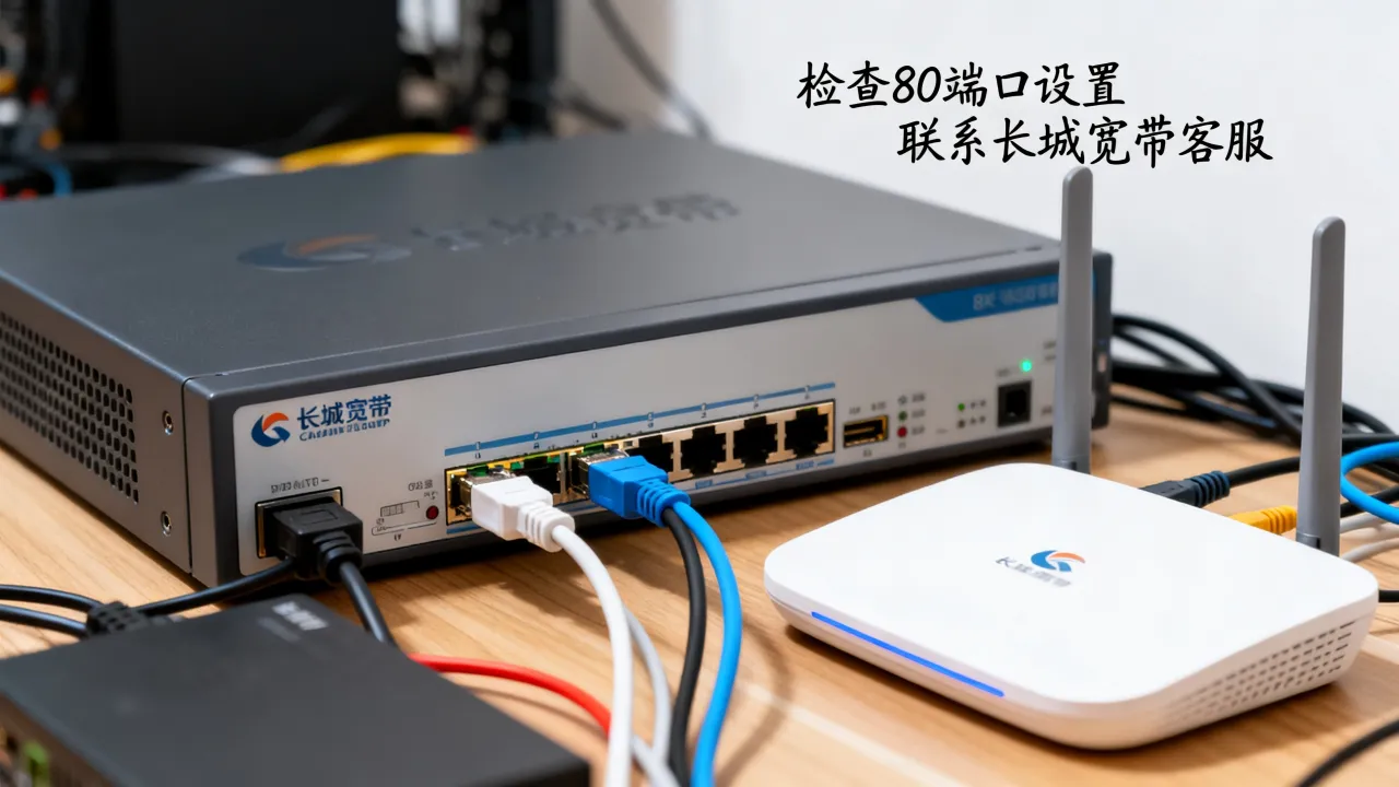 服务器接入长城宽带速度慢怎么办，长城宽带限制80端口吗？
